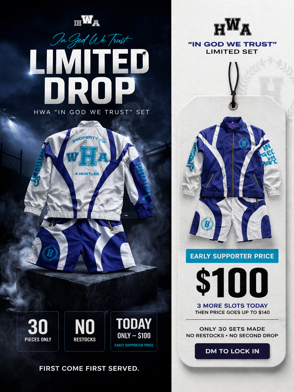 HWA “In God We Trust” Limited Windbreaker Set